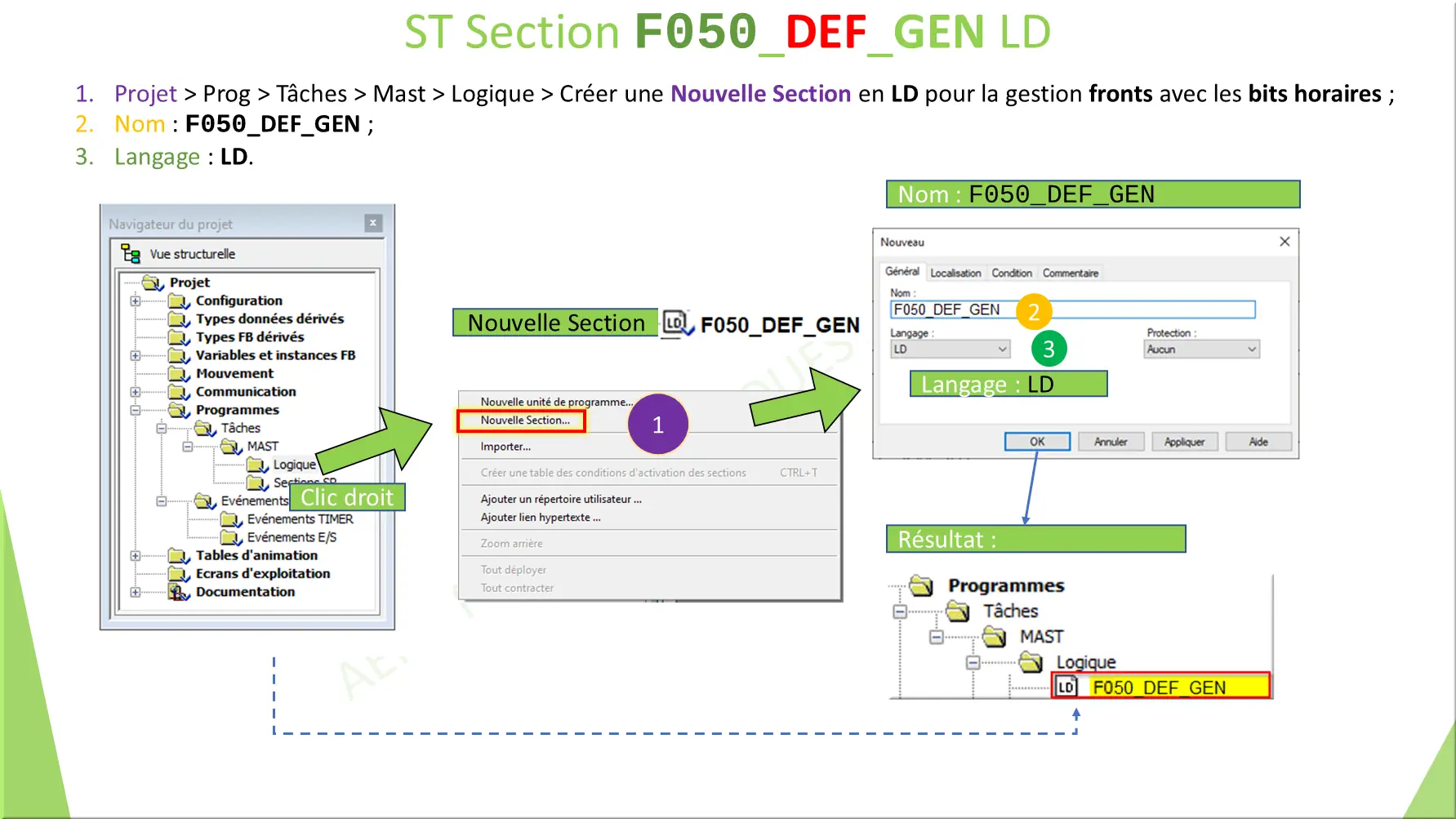 ST Section F050_DEF_GEN LD